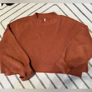 FP Movement by Free People Terracotta Crew Neck Sweater